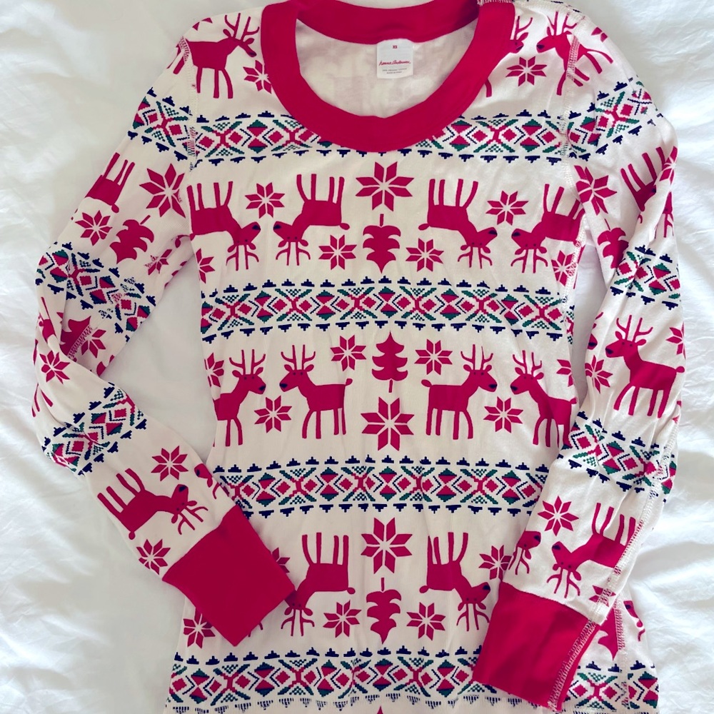 Hanna Andersson Matching Family Pajama Shirt Women XS